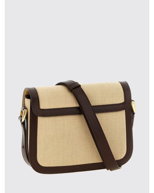A.P.C. Natural Grace Canvas And Leather Bag