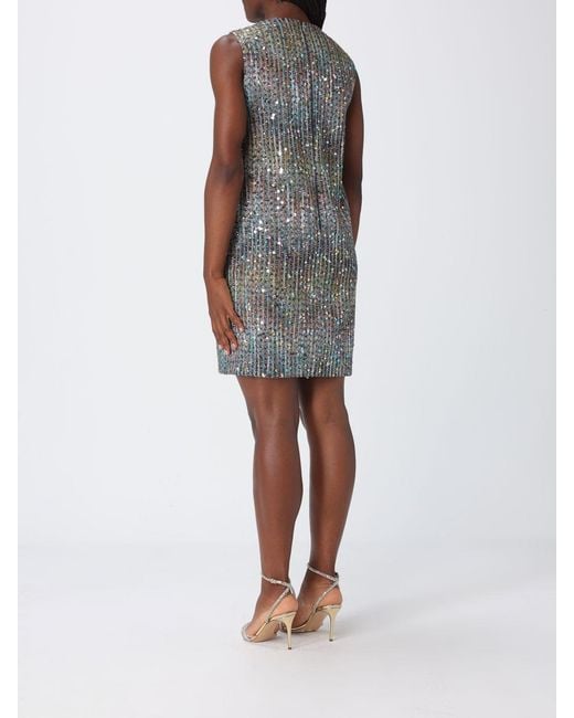 Missoni Brown Cotton Blend Mini Dress With Sequins