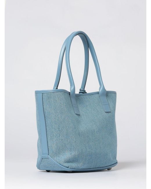 Hogan Blue Denim Tote Bag