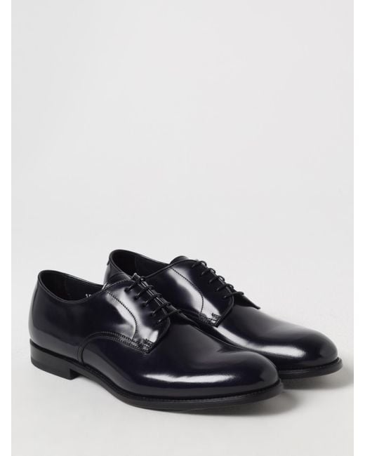 Doucal's Blue Brogue Shoes for men