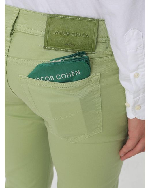 Jacob Cohen Green Slim Fit Denim Jeans for men