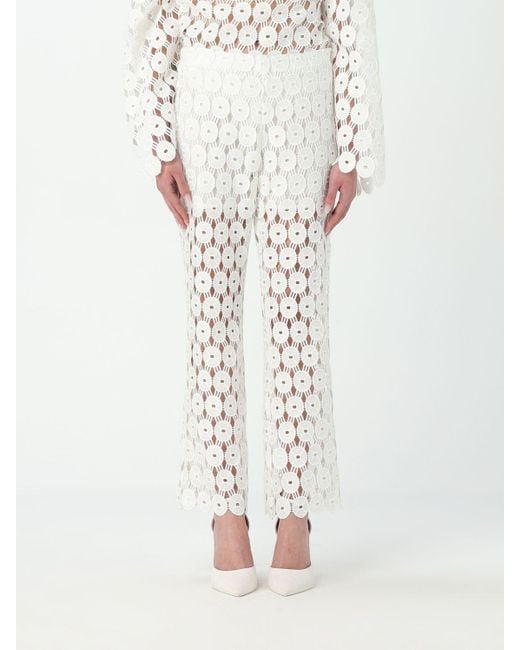 Erika Cavallini Semi Couture White Pants