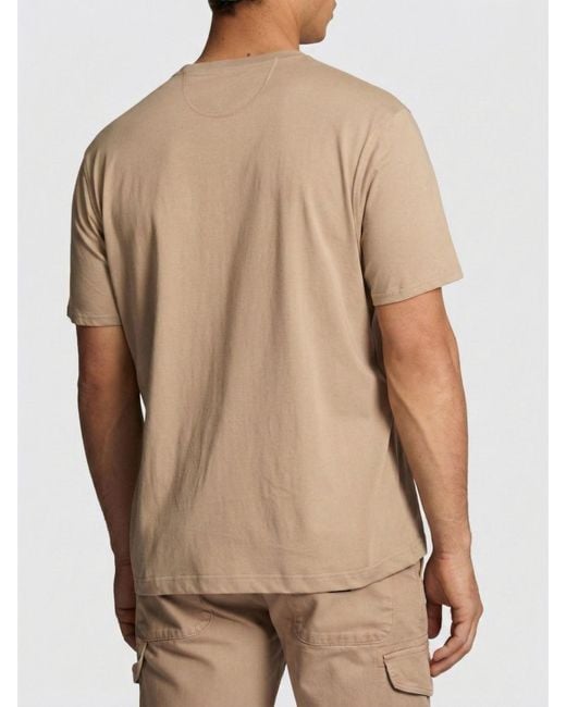 La Martina Natural Cotton T-Shirt With Logo for men