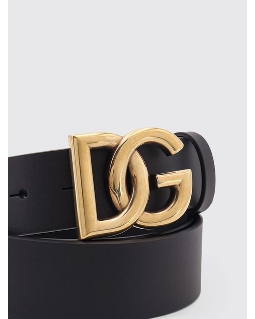Dolce & Gabbana White Dolce &Amp Gabbana Dg Leather Belt for men