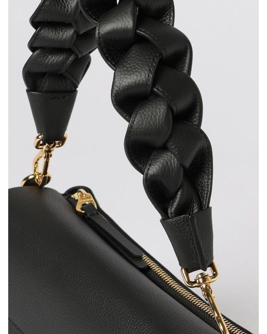 Coccinelle Black Boheme Grained Leather Bag