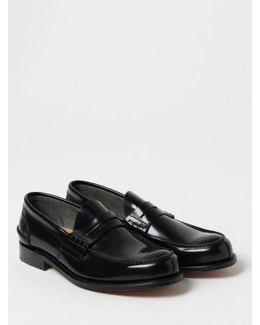 Church's Black Pembrey Brushed Leather Loafers for men