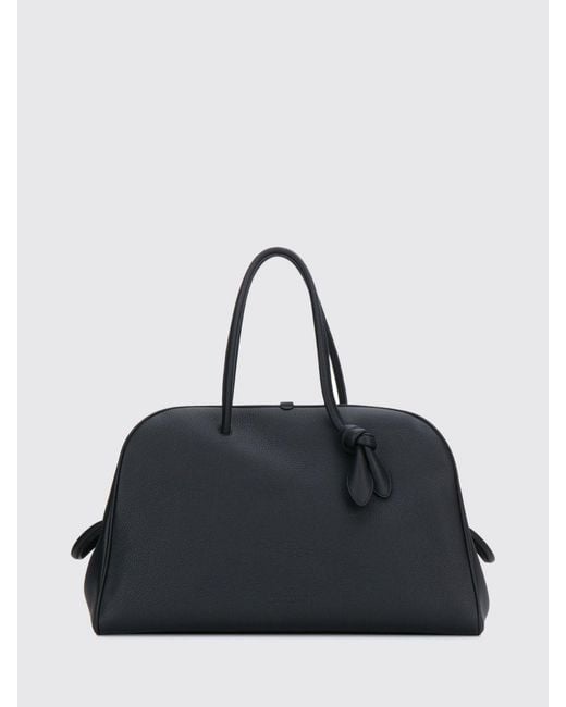 Jacquemus Black Le Turismo Grained Leather Shoulder Bag With Tassels for men