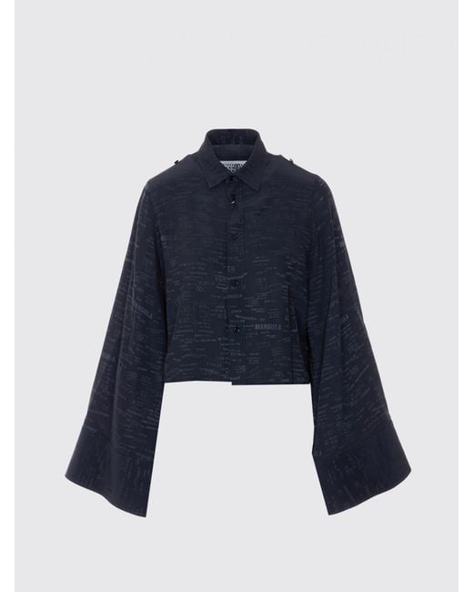 Camicia Basic di MM6 by Maison Margiela in Blue