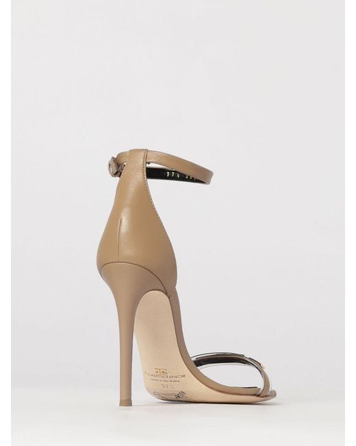 Elisabetta Franchi White Leather Sandals
