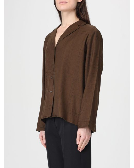 Totême Brown Modal Shirt With Logo