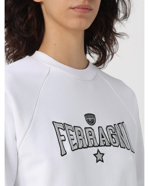 Chiara Ferragni White Sweatshirt