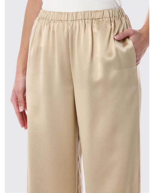 By Malene Birger Natural Satin Jogging Trousers