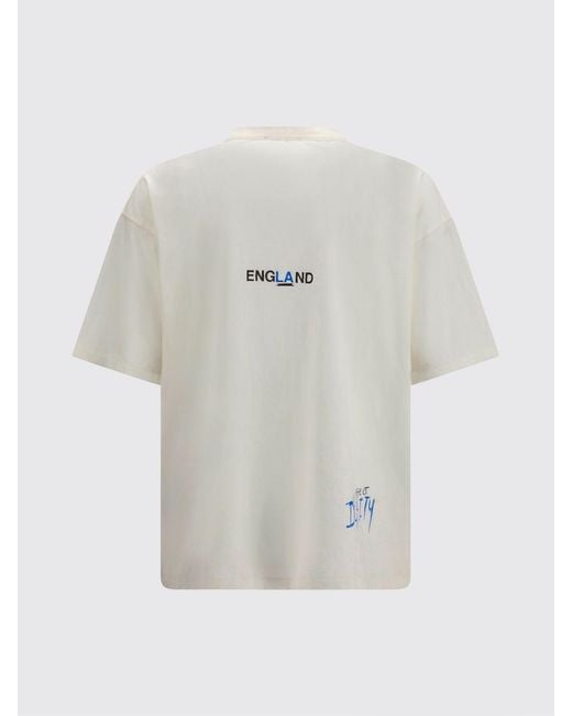 Represent Natural Relaxed Fit Cotton T-Shirt With Graphic Print And Logo for men