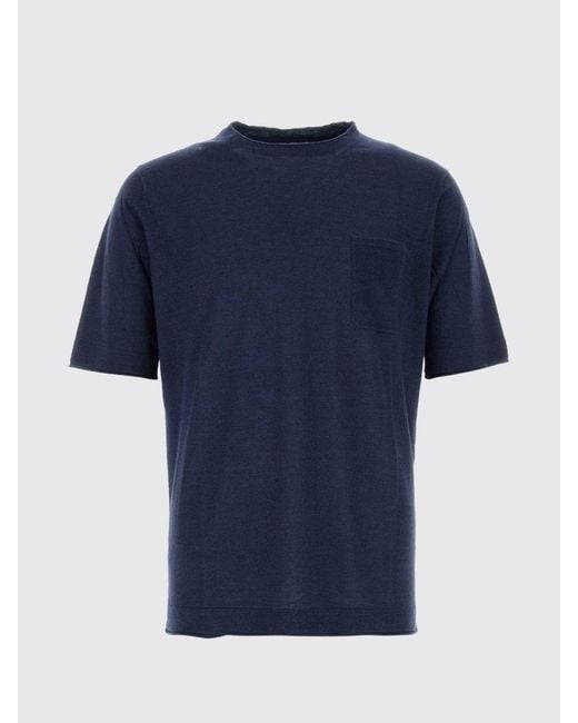 Paltò Blue PaltÒ Linen And Cotton T-Shirt for men