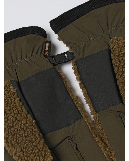 Barbour Green Gloves for men