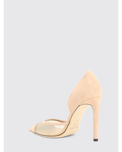 Jimmy Choo Pink Brigitte Mesh And Suede Pumps With High Stiletto Heel