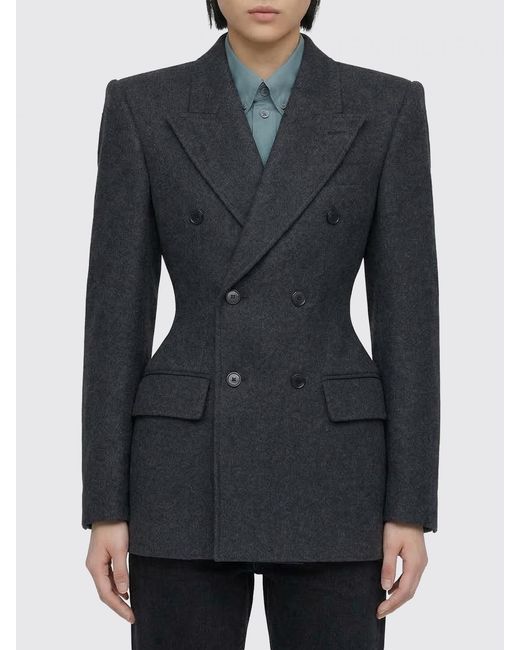 Balenciaga Blue Cashmere Double-Breasted Blazer
