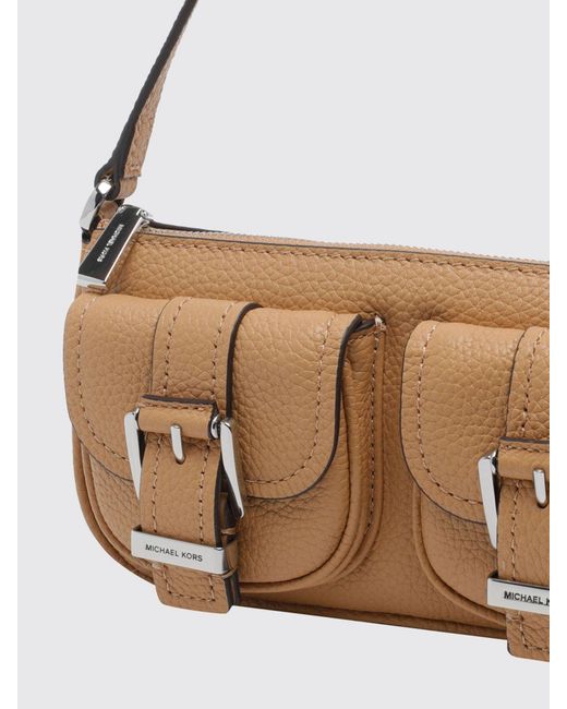 Sac Zoe En Cuir Grainé Michael Kors en coloris Metallic