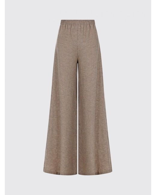 Fabiana Filippi Natural Linen Palazzo Trousers