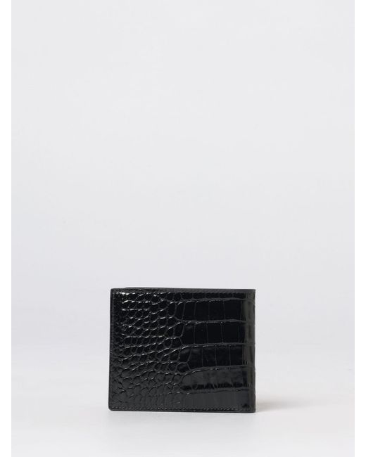 Tom Ford White Croc-Print Leather Wallet for men