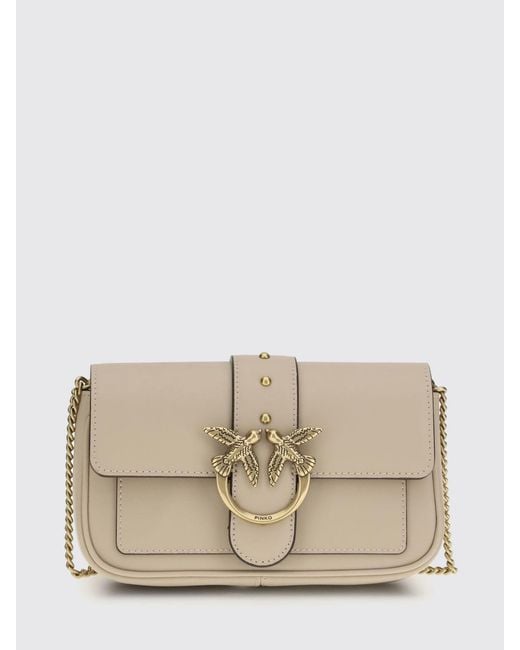 Pinko Natural Love Bag One Simply Leather Bag