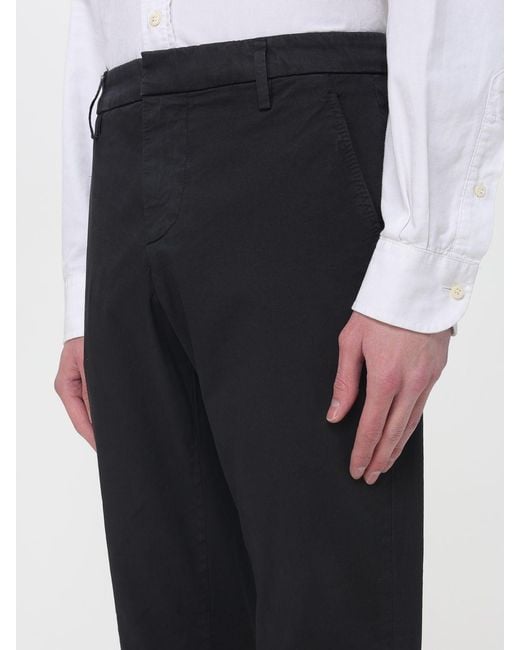 Dondup Blue Stretch Cotton Chino Trousers for men