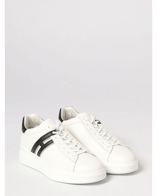 Hogan Natural H580 Hammered Leather Sneakers for men