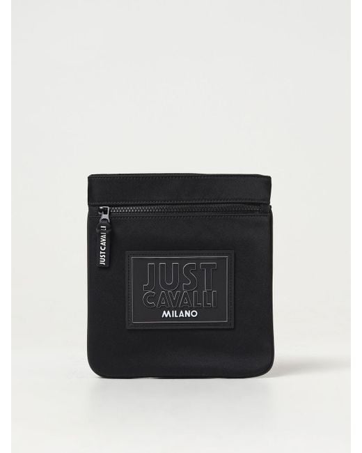Just Cavalli Black Shoulder Bag for men