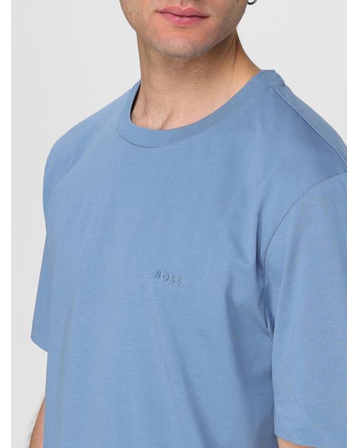 T-Shirt Basic di Boss in Blue da Uomo