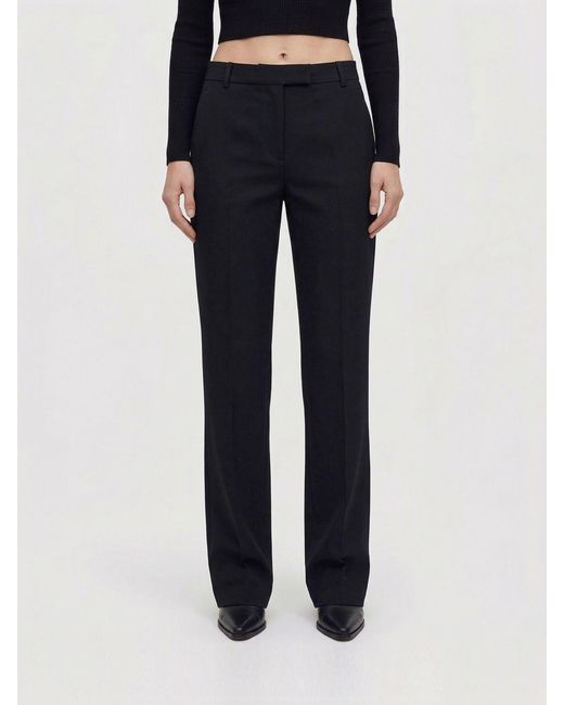 Max Mara Blue Fatina Cotton Blend Trousers