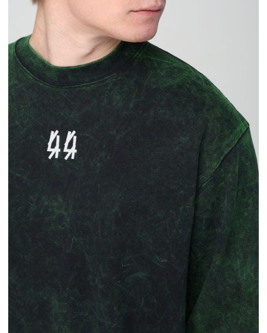 T-shirt effetto usurato di 44 Label Group in Green da Uomo