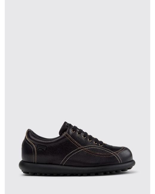 Camper Black Twins Leather Sneakers