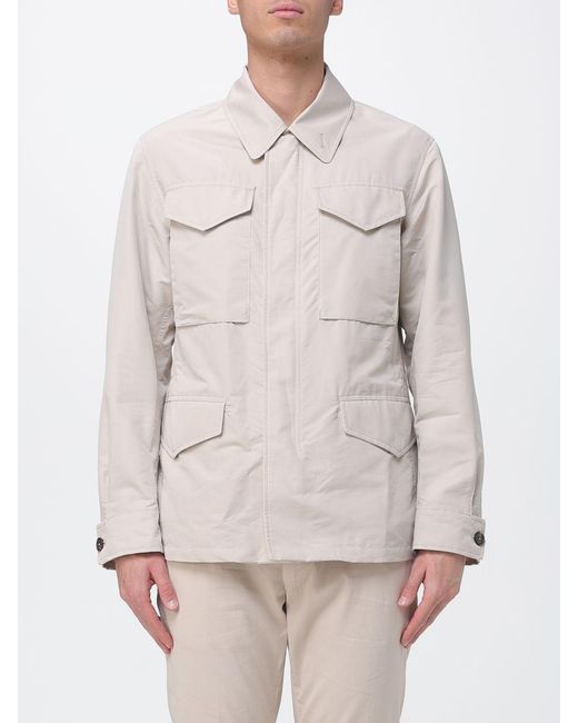 Eleventy Gray Cotton Blend Jacket for men