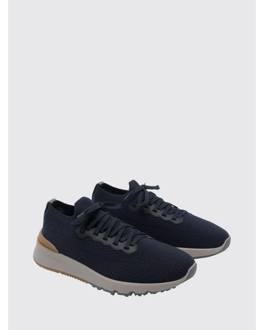 Brunello Cucinelli Blue Sneakers for men