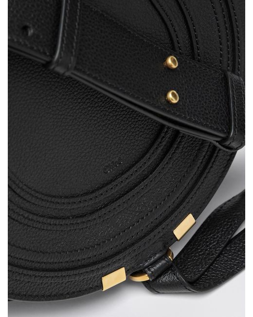 Chloé Black ChloÉ Grained Leather Marcie Bag