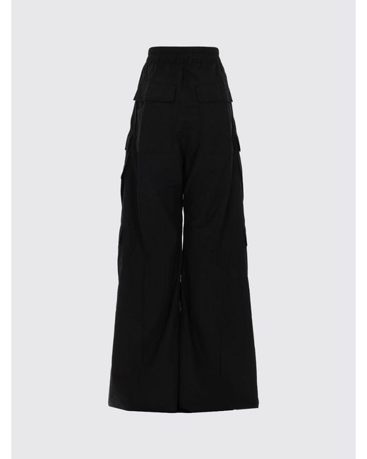Rick Owens Black Jumbo Belas Cotton Trousers