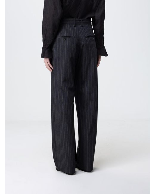 Isabel Marant Black Wide-Leg Trousers
