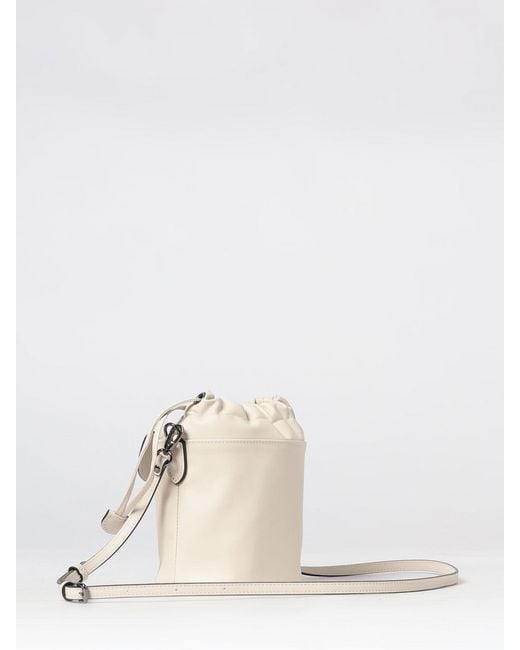 Longchamp Natural Le Pliage Xtra Mini Cowhide Leather Bucket Bag