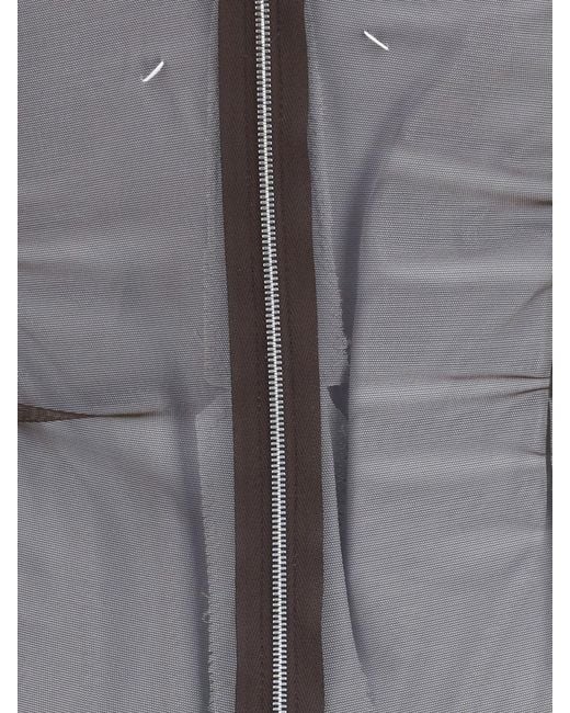 Maison Margiela Brown Jersey Midi Dress