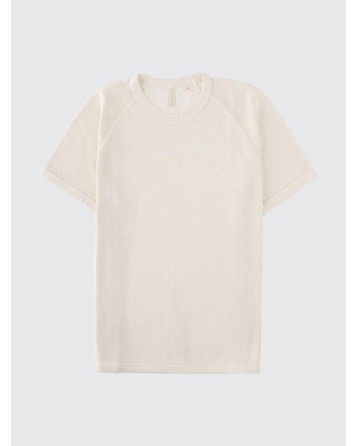sunflower White Cotton T-Shirt for men