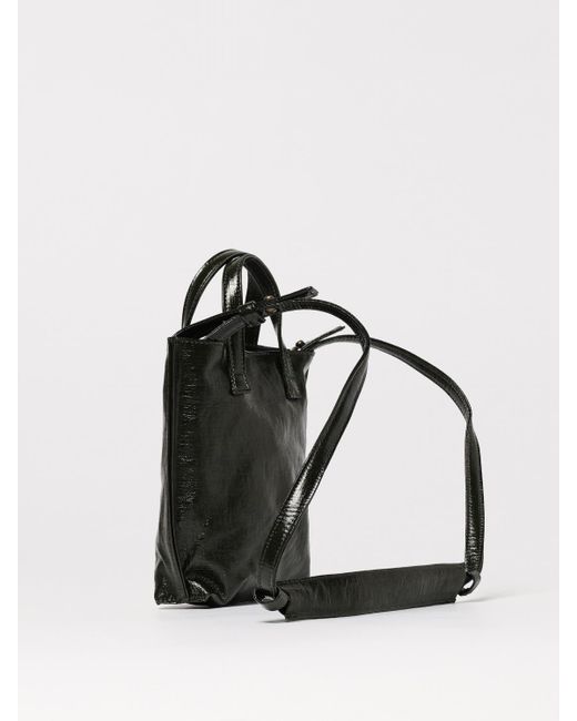 Uma Wang Black Schultertasche Damen