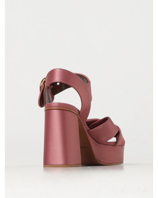 See By Chloé Pink Wedge Shoes