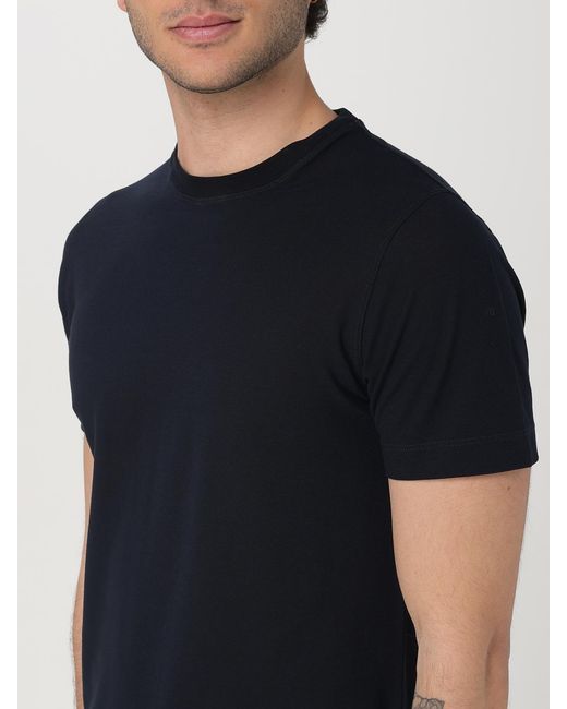 Zanone Black T-Shirt for men