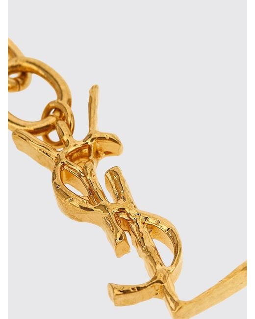 Saint Laurent Metallic Chain Bracelet