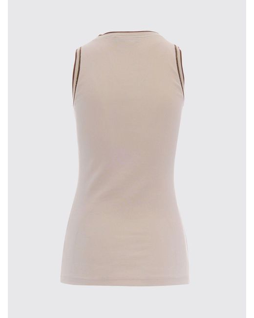 Fabiana Filippi Blue Stretch Cotton Top