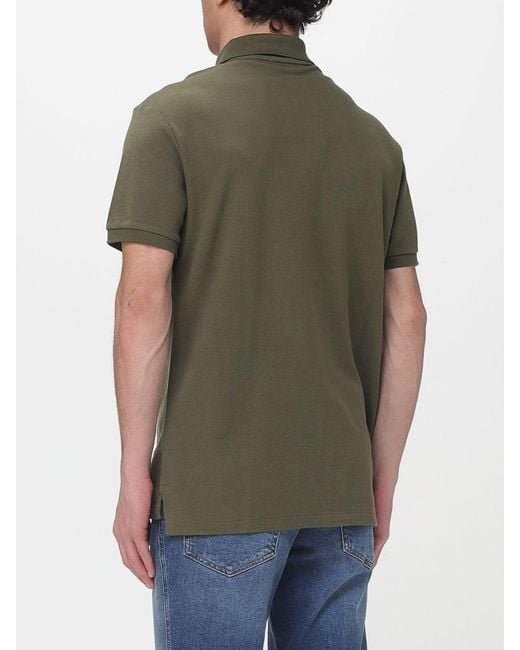 Polo Ralph Lauren Green Cotton Polo Shirt With Pony Logo for men