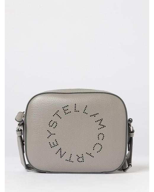Stella McCartney Gray Grained Faux Leather Camera Bag