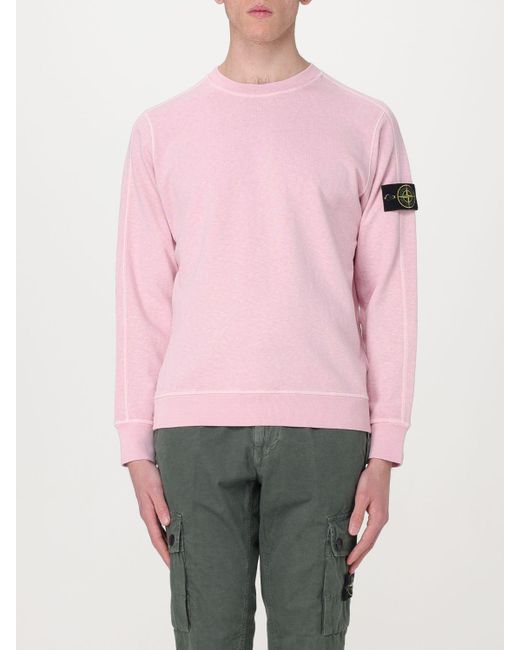 Stone Island Pink Sweatshirt for men