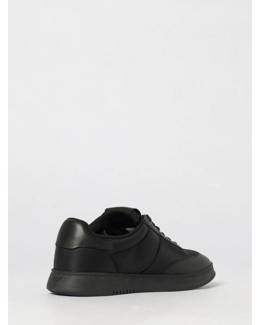 Emporio Armani Black Trainers for men