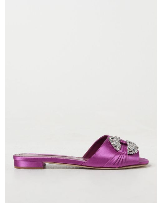 Manolo Blahnik Purple Schuhe